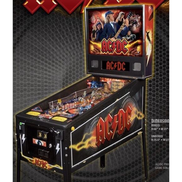 AC/DC Pro Pinball Flyer Original UNUSED Promo Hard Rock Heavy Metal Artwork 2012 - Picture 5 of 6